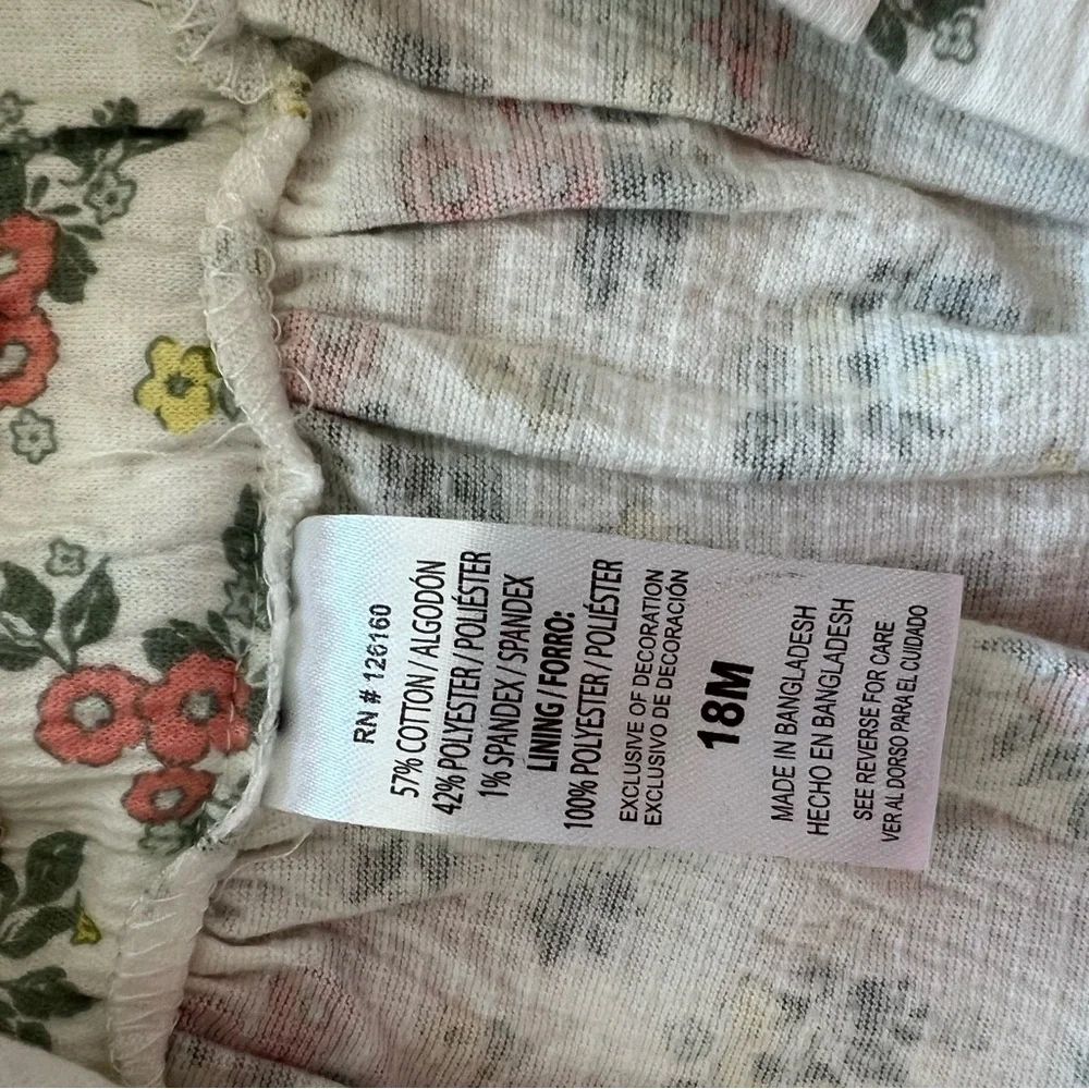 NWT Baby Girl Little Lass 2pc. Floral Dress 18M‎